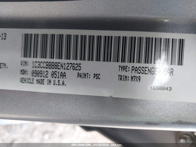 1C3CCBBB8EN127625 Chrysler 200 Touring