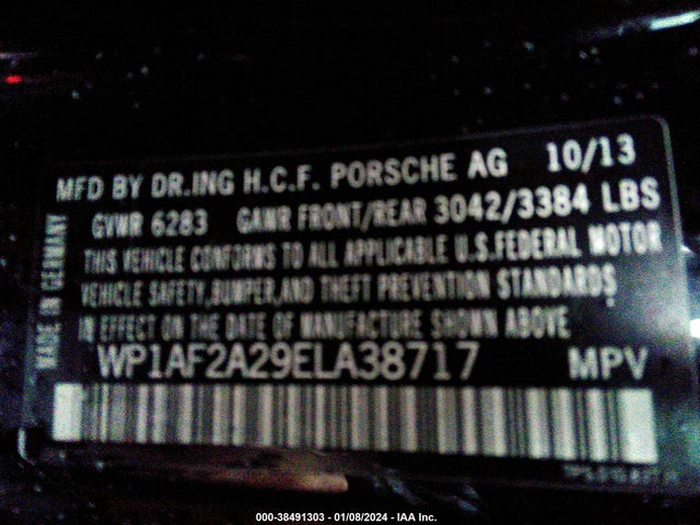 2014 PORSCHE CAYENNE WP1AF2A29ELA38717 Photo 8