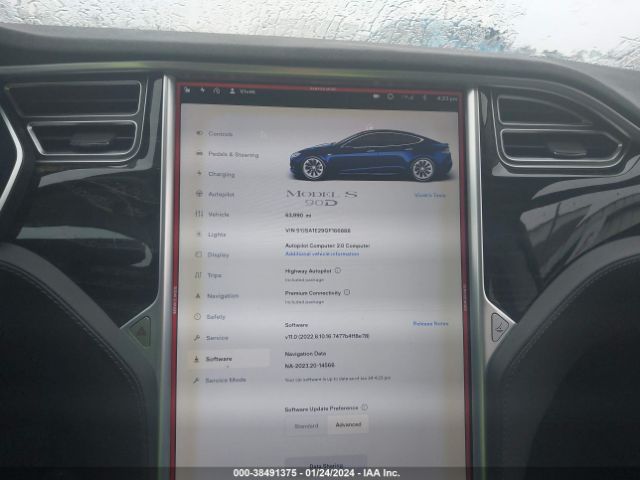 5YJSA1E29GF166888 Tesla MODEL S