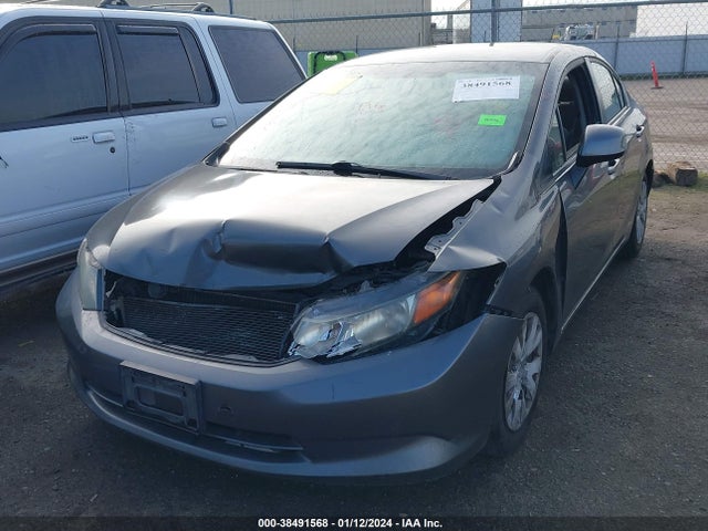 2012 HONDA CIVIC LX VIN: 2HGFB2F50CH611246