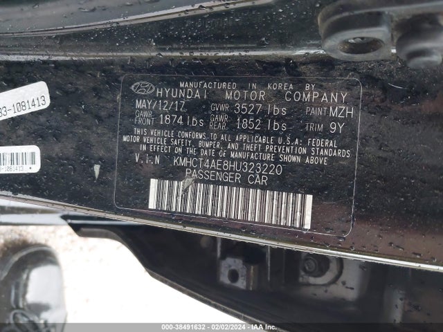 Hyundai ACCENT SE 2017 KMHCT4AE8HU323220 Image 9