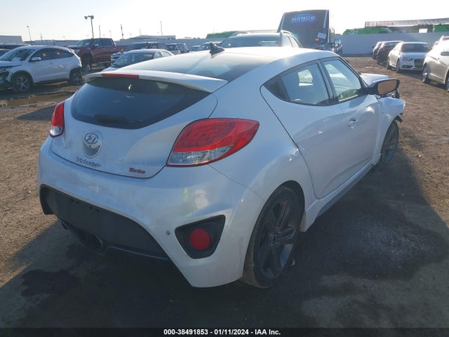 Hyundai Veloster Turbo W/black 2014 KMHTC6AE7EU210608 Image 4