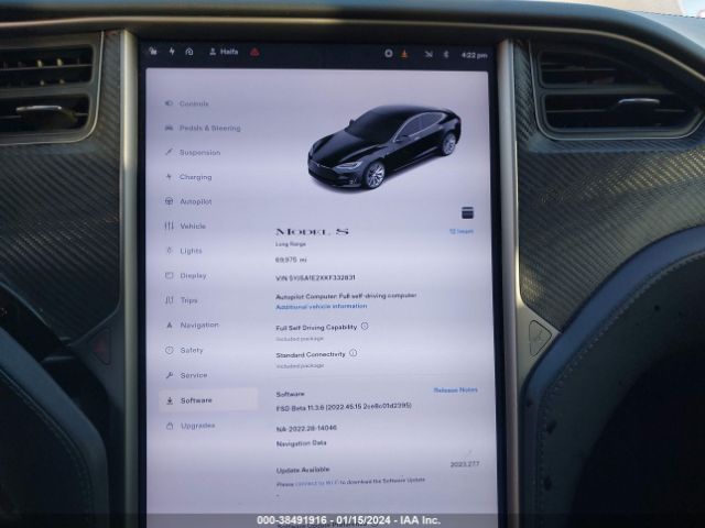 5YJSA1E2XKF332831 Tesla Model S 100d/75d/long Range/standard Range