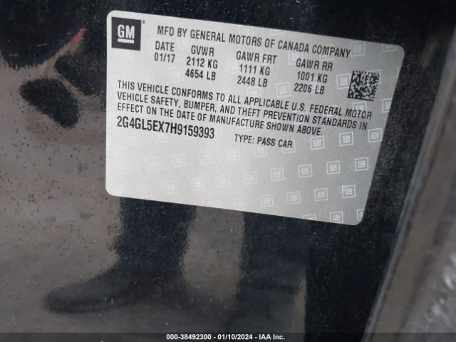 2G4GL5EX7H9159393 Buick Regal Turbo Sport Touring