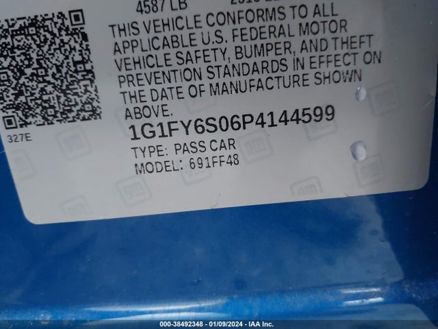 2023 CHEVROLET BOLT EUV FWD LT VIN: 1G1FY6S06P4144599