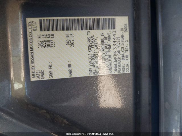1N4AL3AP3HN334441 Nissan Altima 2.5 S