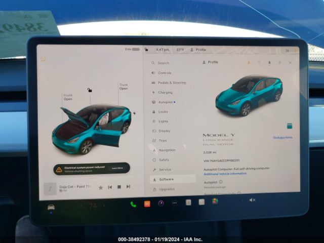 7SAYGAEE2PF663111 Tesla Model Y