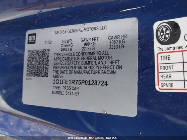 2023 CHEVROLET CAMARO 1G1FE1R75P0128724 Photo 8