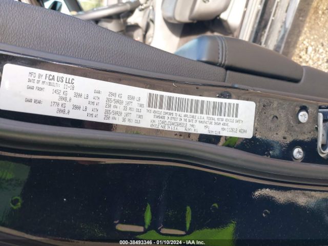 1C4RDJDG4KC605312 Dodge Durango Gt Plus Awd