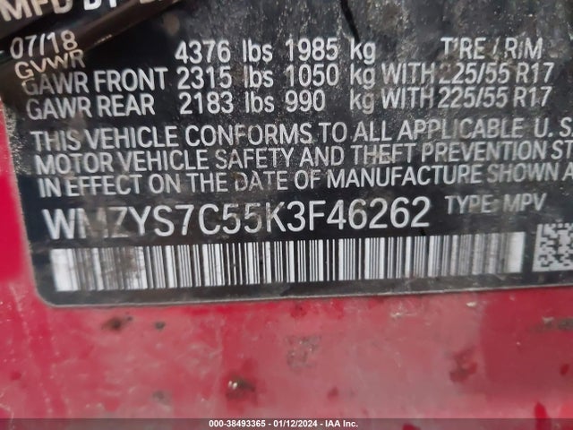 2019 MINI COUNTRYMAN WMZYS7C55K3F46262 Photo 8