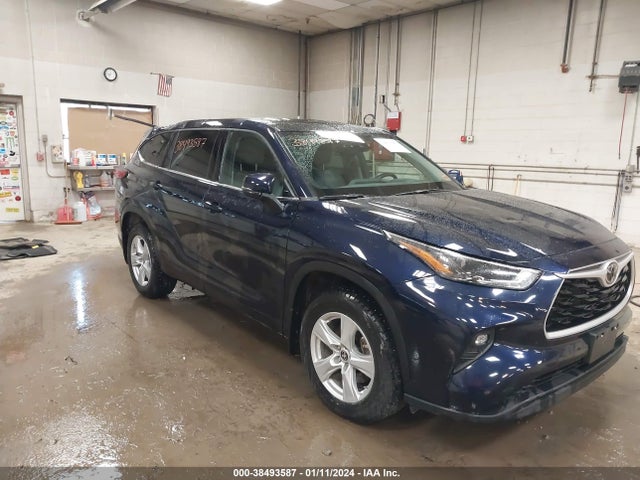 Aukcja sprzedaży 2022 Toyota Highlander Le, vin: 5TDBZRBH6NS243760, numer aukcji: 38493587