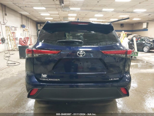 Aukcja sprzedaży 2022 Toyota Highlander Le, vin: 5TDBZRBH6NS243760, numer aukcji: 38493587