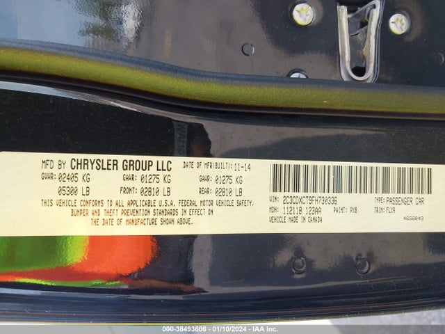 Dodge CHARGER R/T 2015 2C3CDXCT9FH730336 Image 9