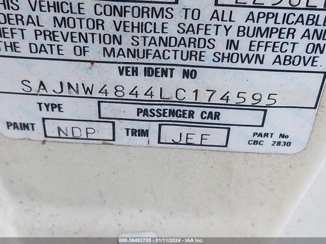 1990 JAGUAR XJS SAJNW4844LC174595 Photo 8