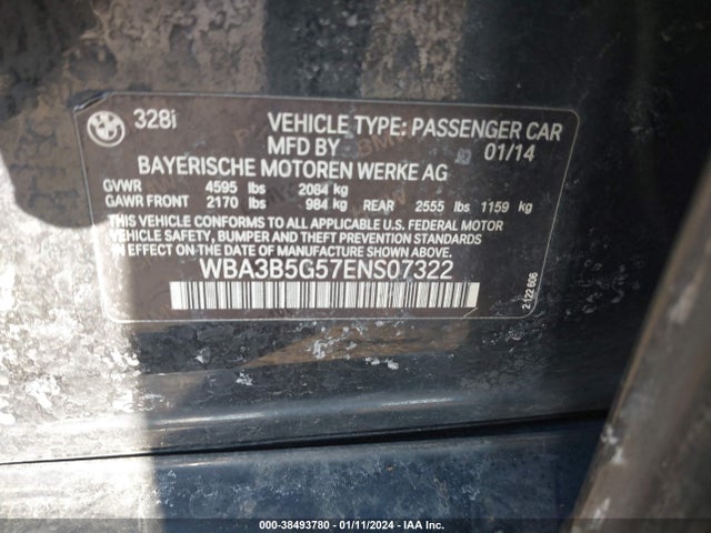 WBA3B5G57ENS07322 BMW 328i Xdrive