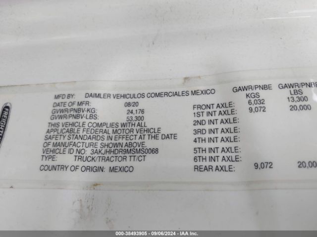 2021 FREIGHTLINER CASCADIA 126 3AKJHHDR9MSMS0068 Photo 8