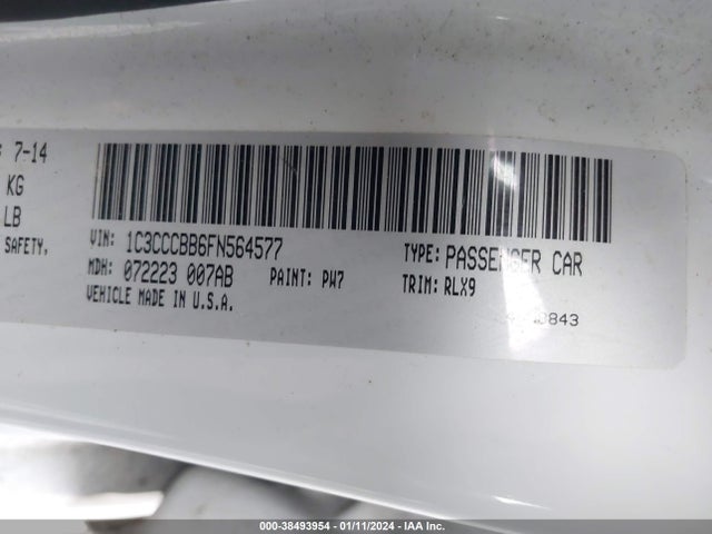 Chrysler 200 S 2015 1C3CCCBB6FN564577 Image 9