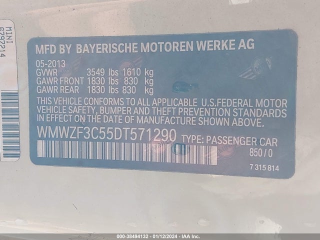 2013 MINI CLUBMAN WMWZF3C55DT571290 Photo 8