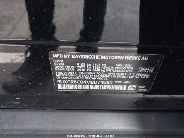 5UXCR6C04M9D74969 BMW X5 Xdrive40i
