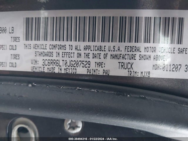 RAM 1500 Big Horn  4x2 5'7 Box 2018 3C6RR6LT0JG207529 Image 9