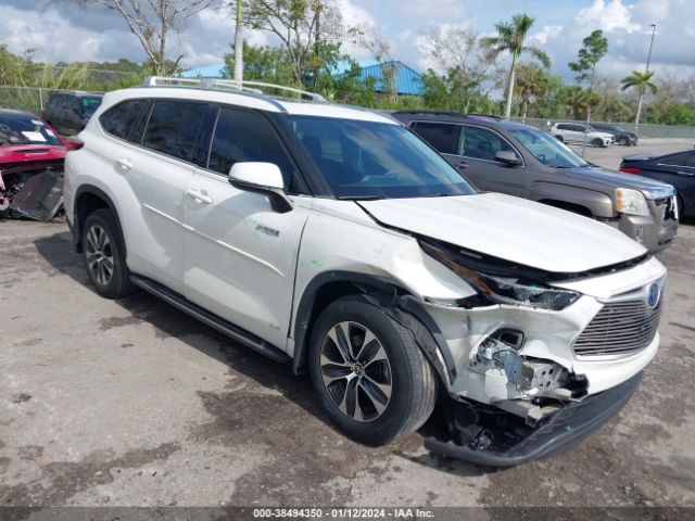 Toyota Highlander Hybrid Xle 2021 5TDHBRCH2MS048640 Image 1