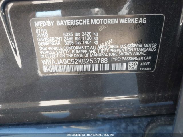 WBAJA9C52KB253788 BMW 530e Iperformance