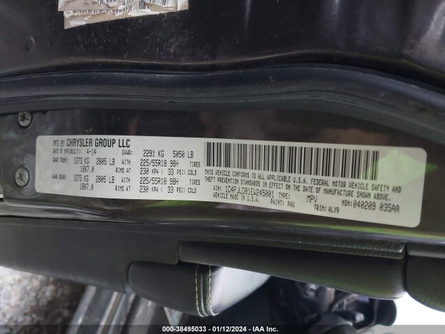 Jeep Cherokee Limited 2014 1C4PJLDB1EW245001 Image 9