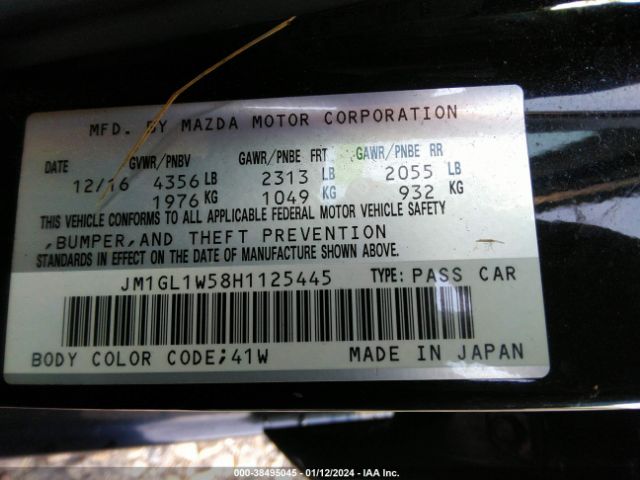 2017 MAZDA MAZDA6 JM1GL1W58H1125445 Photo 8