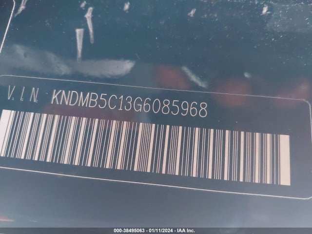 2016 KIA SEDONA LX VIN: KNDMB5C13G6085968