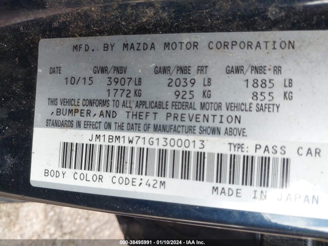 Mazda Mazda3 I Touring 2016 JM1BM1W71G1300013 Image 9