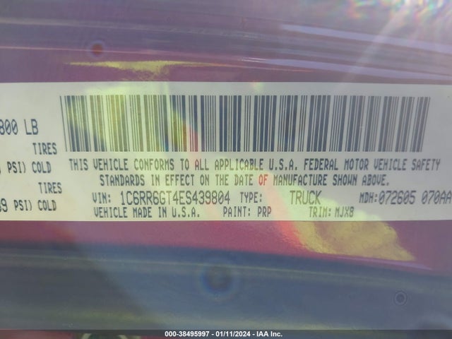 RAM 1500 Lone Star 2014 1C6RR6GT4ES439804 Image 9