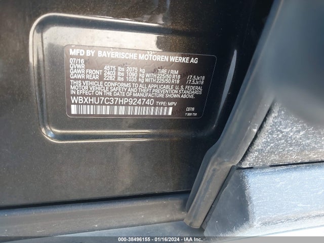 BMW X1 Sdrive28i 2017 WBXHU7C37HP924740 Image 9
