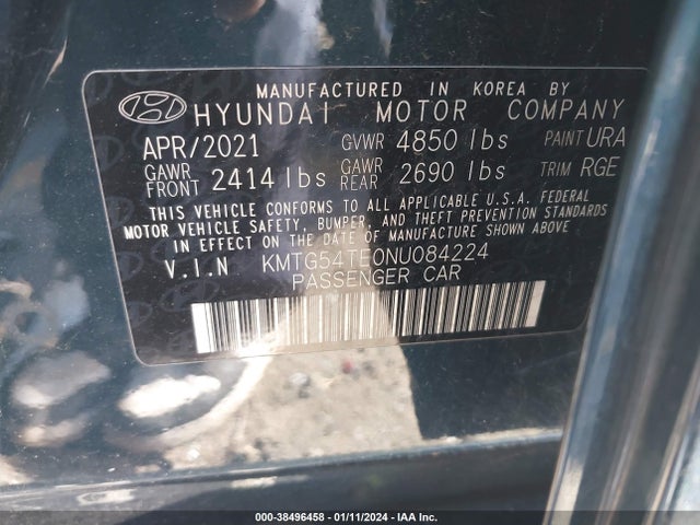 Genesis G70 3.3t Rwd 2022 KMTG54TE0NU084224 Image 9