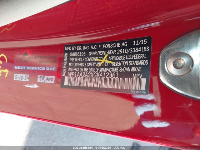 2016 PORSCHE CAYENNE WP1AA2A2XGKA12361 Photo 8
