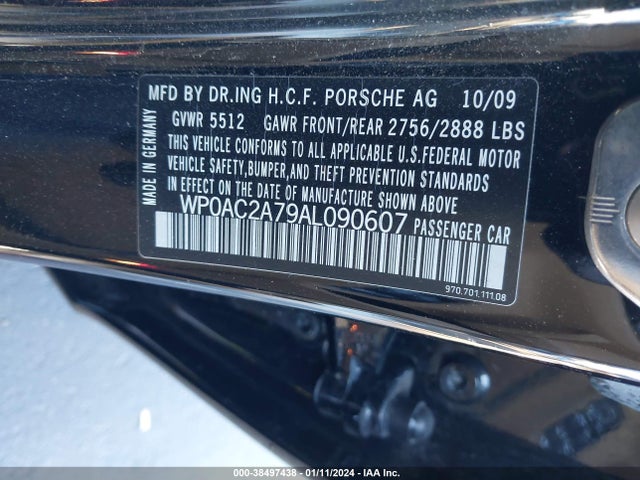 2010 PORSCHE PANAMERA WP0AC2A79AL090607 Photo 8