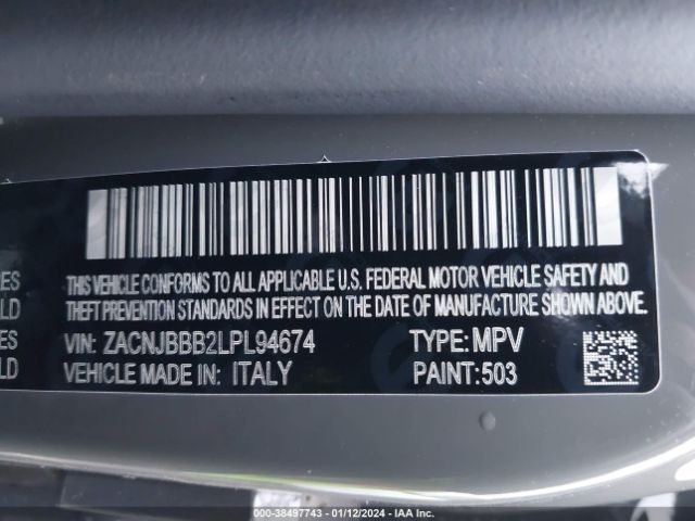 2020 JEEP RENEGADE ZACNJBBB2LPL94674 Photo 8