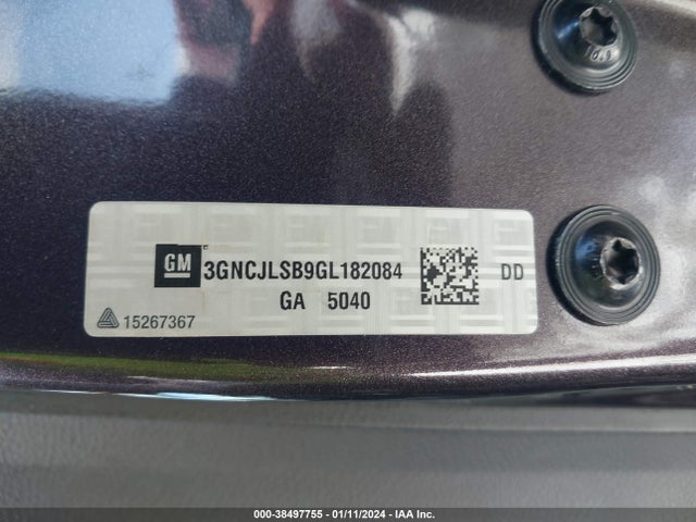 Chevrolet Trax Lt 2016 3GNCJLSB9GL182084 Image 9