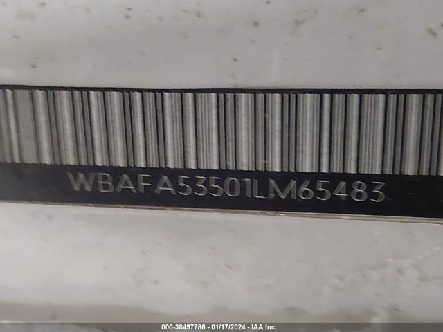 2001 BMW X5 3.0 VIN: WBAFA53501LM65483