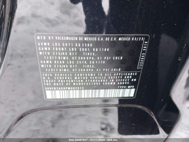 3VVFB7AX0PM082913 Volkswagen Tiguan 2.0t S