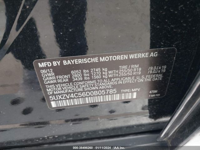 2013 BMW X5 5UXZV4C56D0B05785 Photo 8