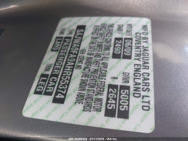 2010 JAGUAR XF SAJWA0FA9AHR55374 Photo 8