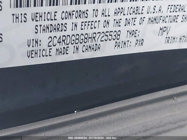 Dodge Grand Caravan Se 2017 2C4RDGBG8HR725538 Image 9