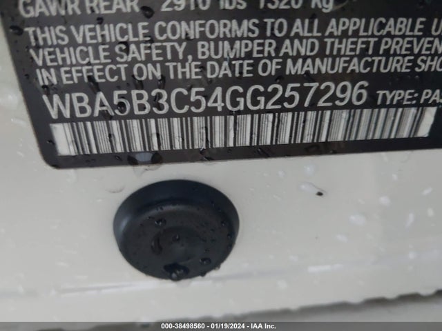 BMW 535i Xdrive 2016 WBA5B3C54GG257296 Image 9