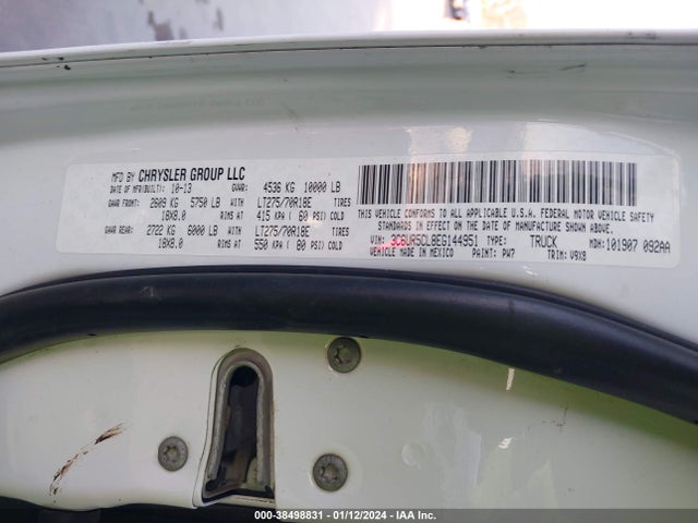 RAM 2500 Tradesman 2014 3C6UR5CL8EG144951 Image 9