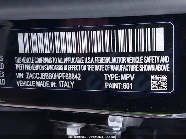 ZACCJBBB0HPF68842 Jeep Renegade Latitude 4x4
