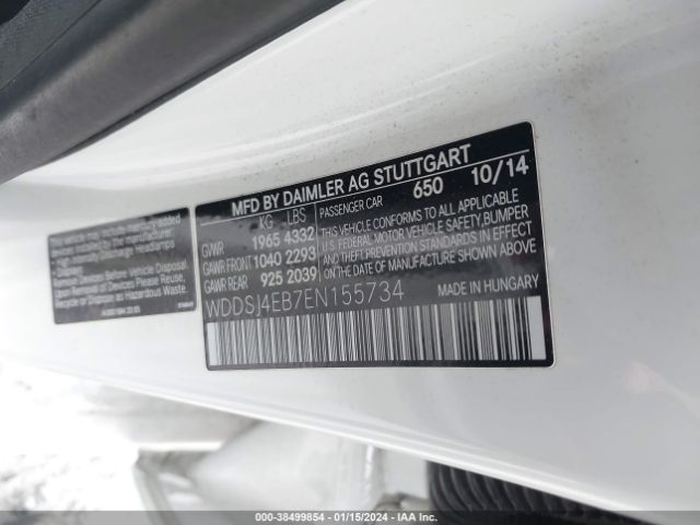 2014 MERCEDES-BENZ CLA 250 WDDSJ4EB7EN155734 Photo 8