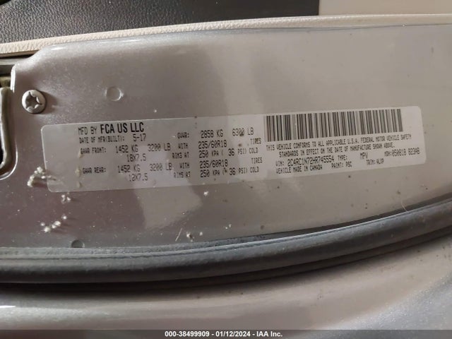 Chrysler Pacifica Hybrid Platinum 2017 2C4RC1N72HR745554 Image 9