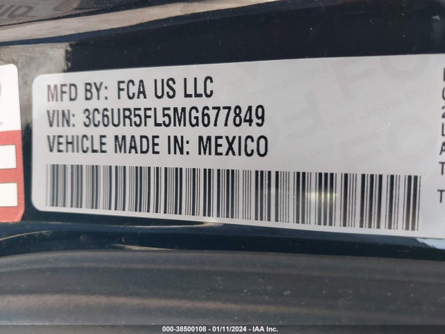 RAM 2500 Laramie  4x4 6'4 Box 2021 3C6UR5FL5MG677849 Image 9