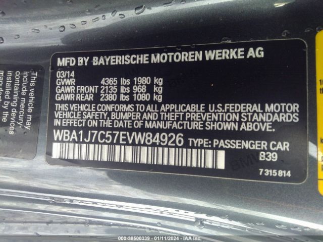 WBA1J7C57EVW84926 BMW M235