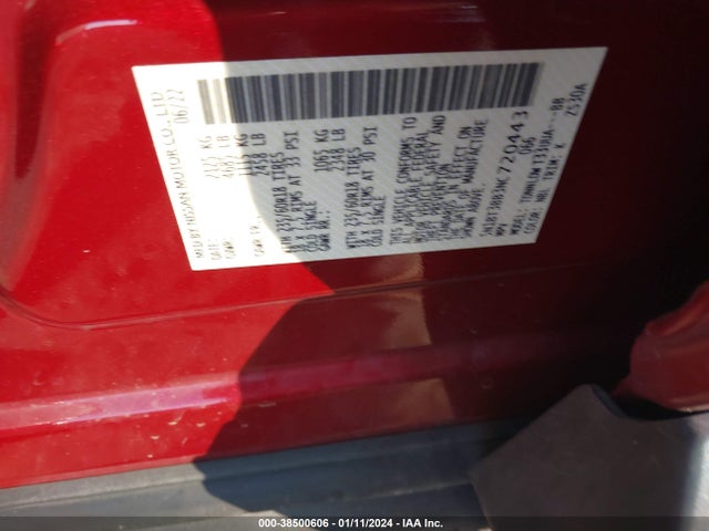 Nissan Rogue Sv Intelligent Awd 2022 5N1BT3BB3NC720443 Image 9